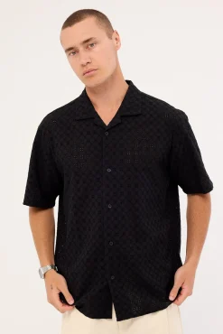 Tapestry Resort Shirt Black