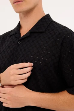 Tapestry Resort Shirt Black