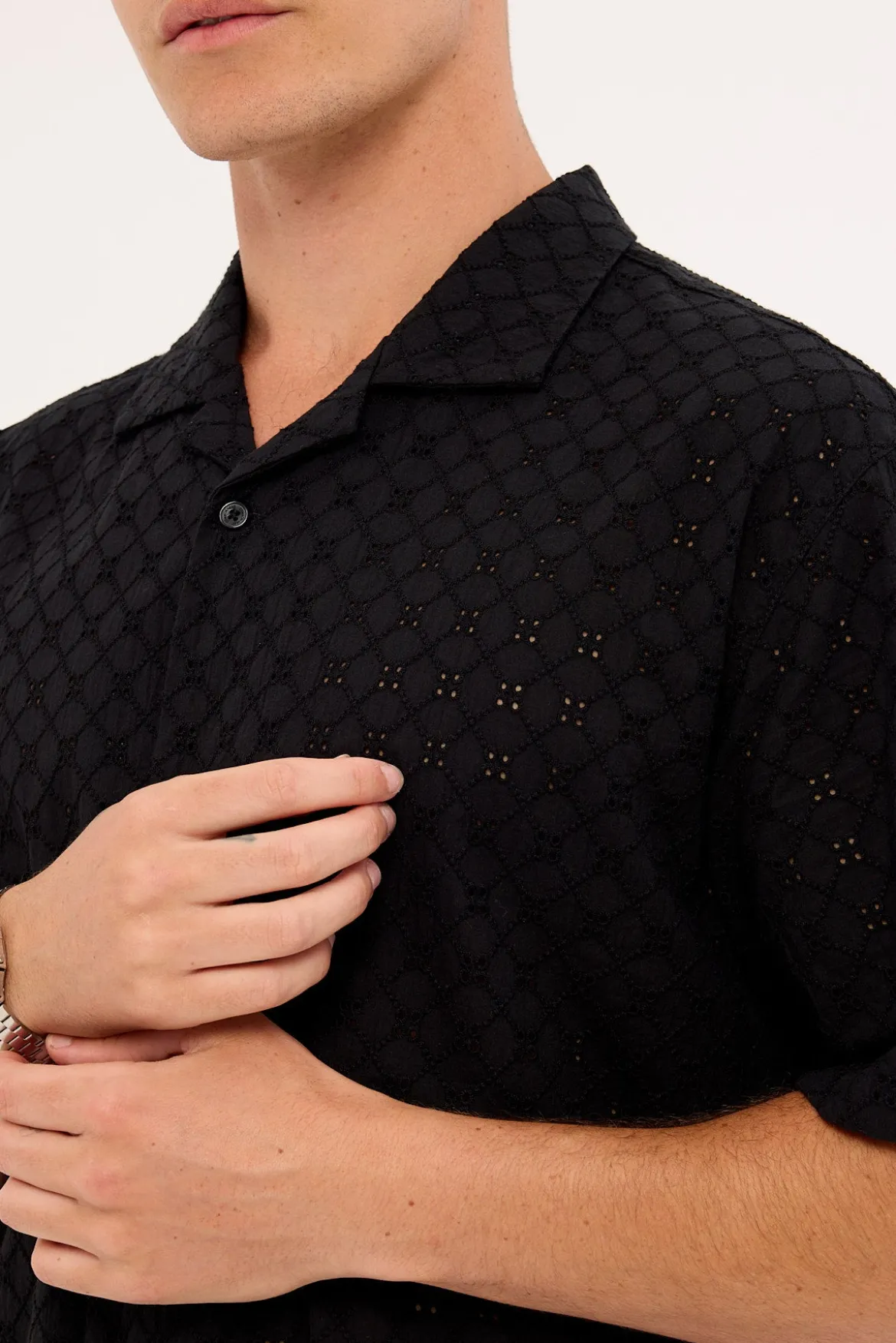 Tapestry Resort Shirt Black