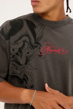 Tatsura Oversize Super Heavy Tee Acid Grey