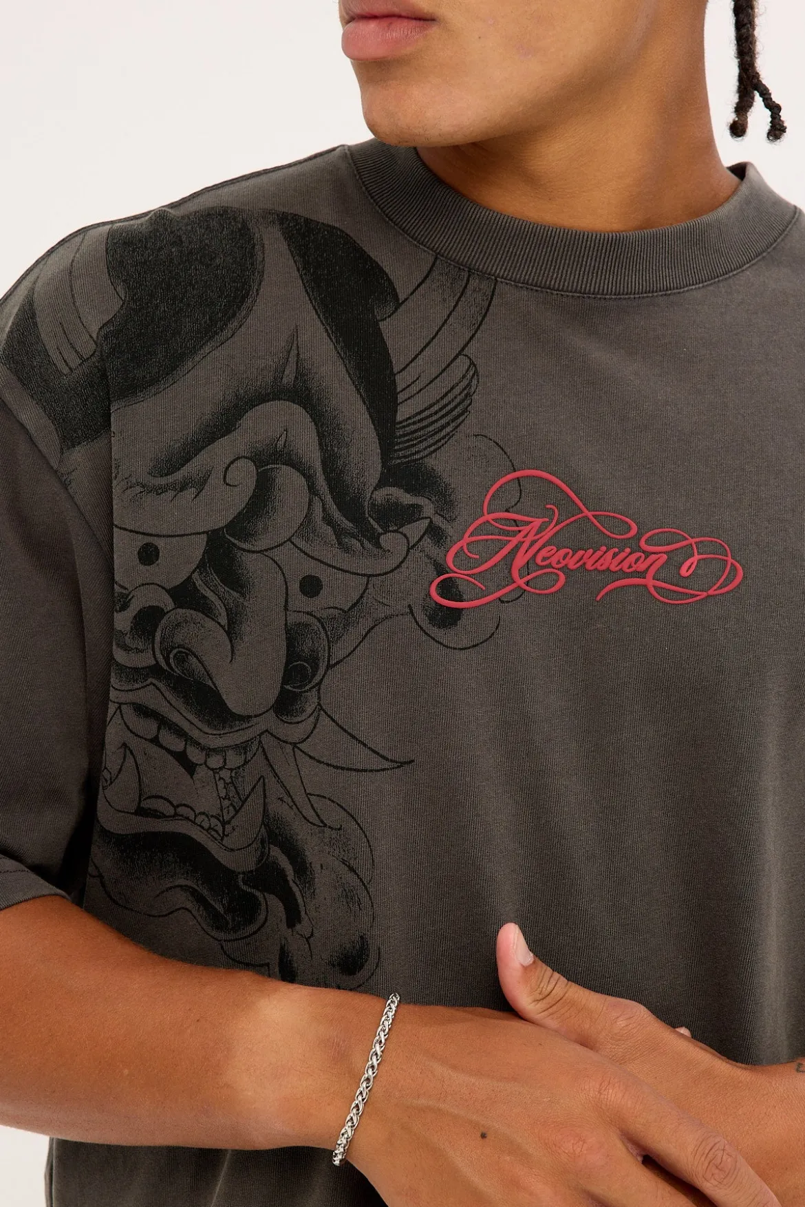 Tatsura Oversize Super Heavy Tee Acid Grey