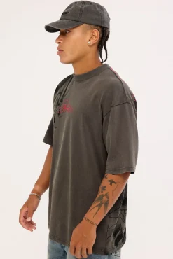 Tatsura Oversize Super Heavy Tee Acid Grey