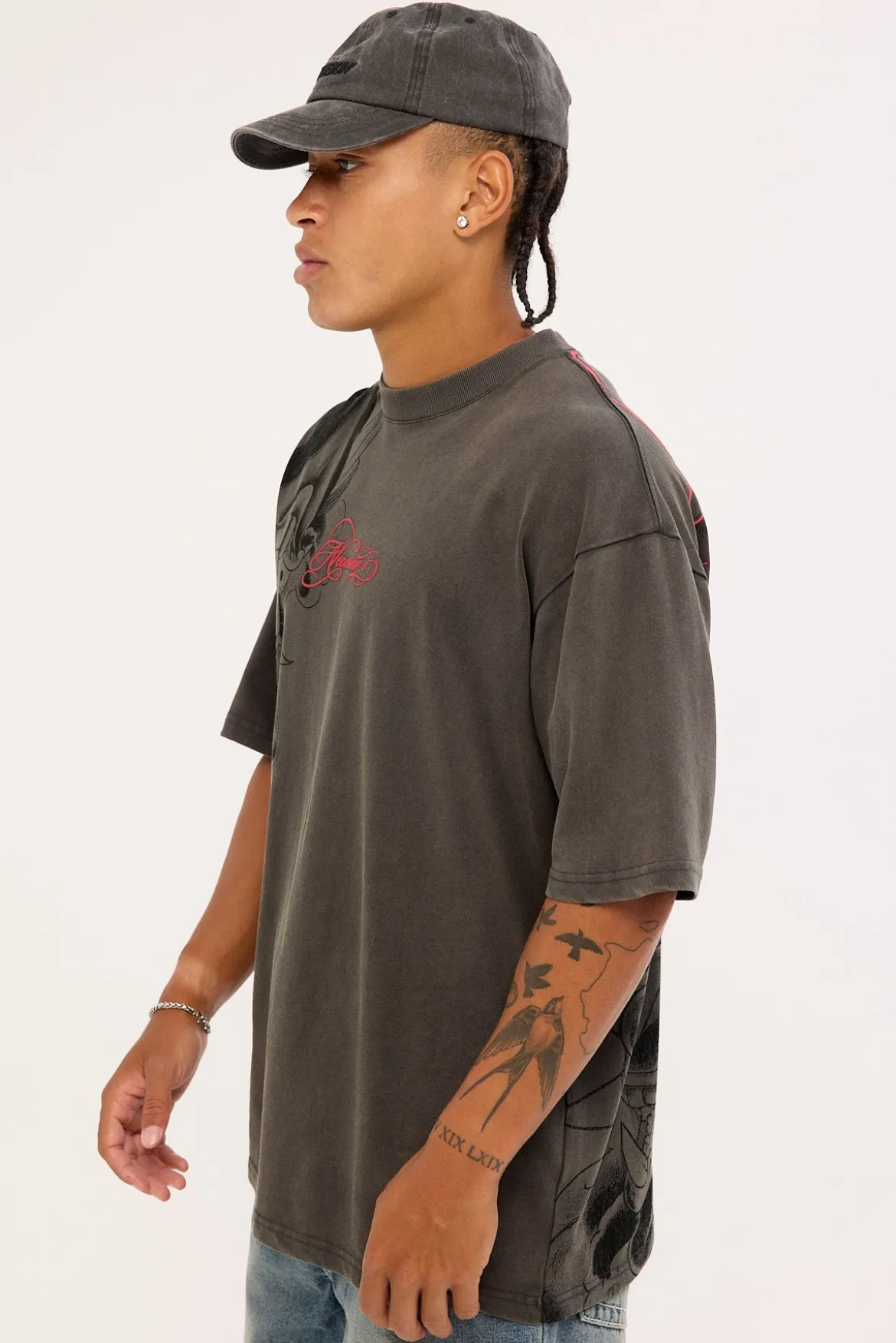 Tatsura Oversize Super Heavy Tee Acid Grey