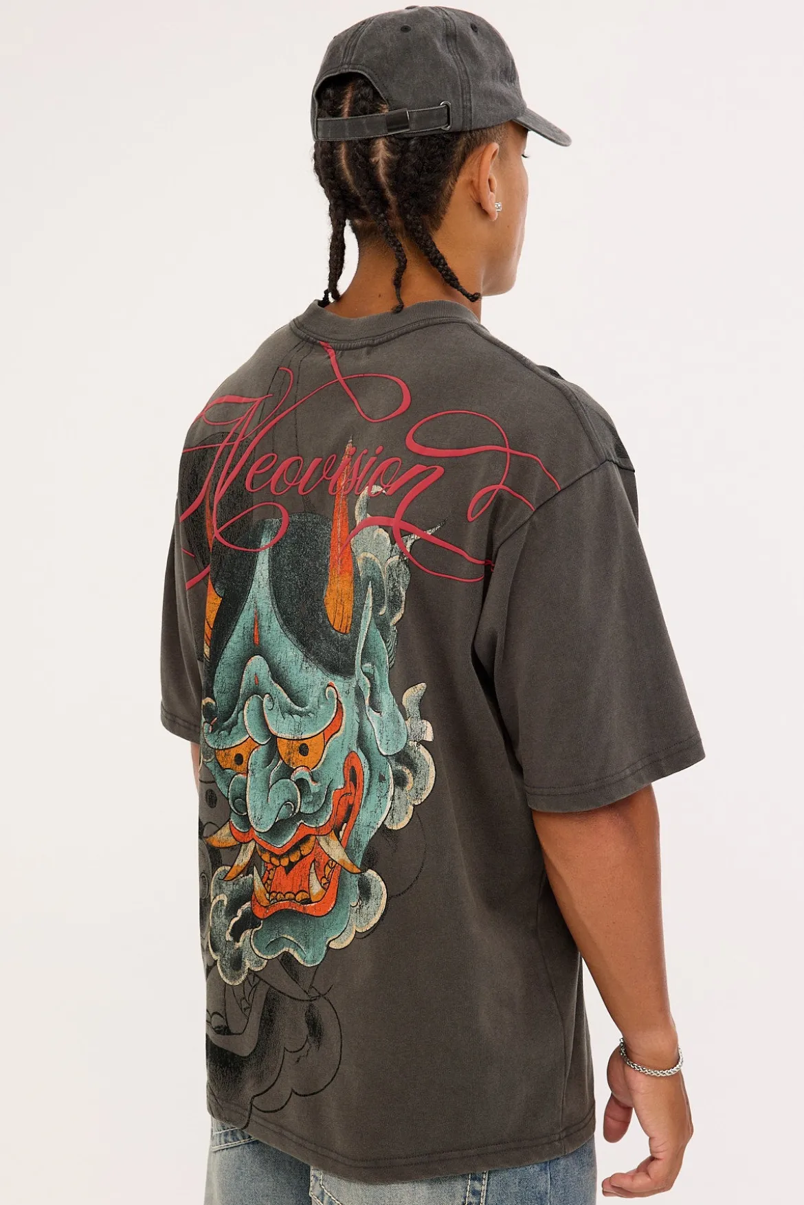 Tatsura Oversize Super Heavy Tee Acid Grey
