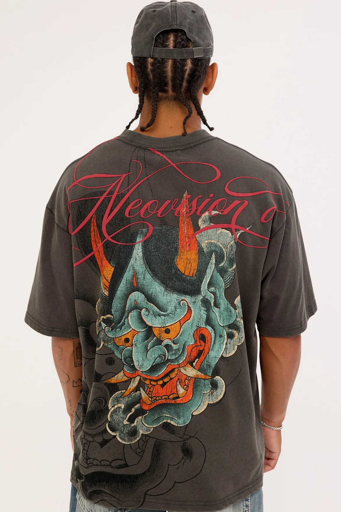 Tatsura Oversize Super Heavy Tee Acid Grey