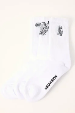 Tatsura Sock 3 Pack White