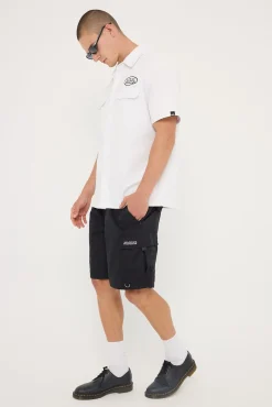 Tech Cargo Overshort Black