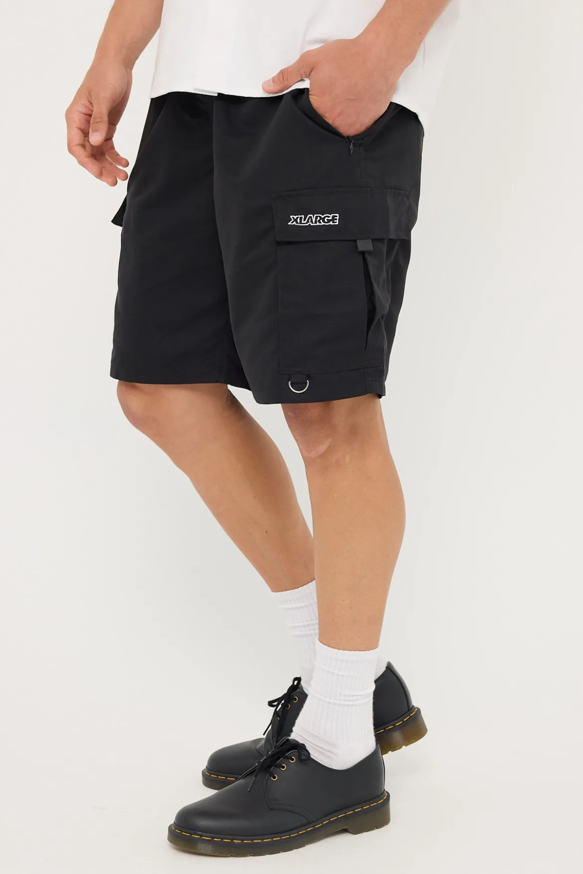 Tech Cargo Overshort Black