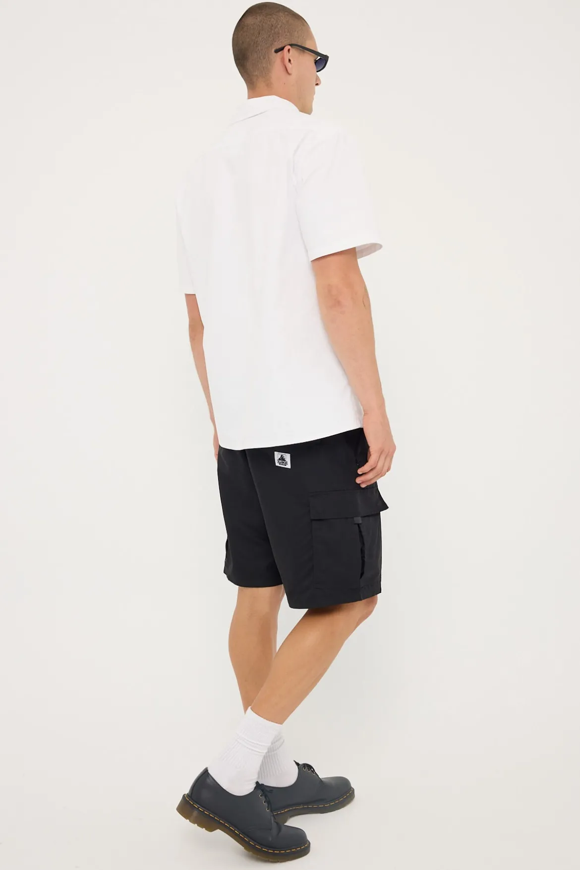 Tech Cargo Overshort Black