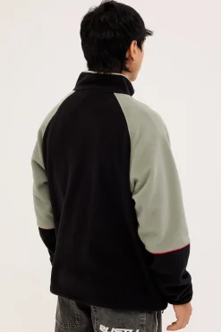 Tectonic Quarter Zip Polar Fleece Black