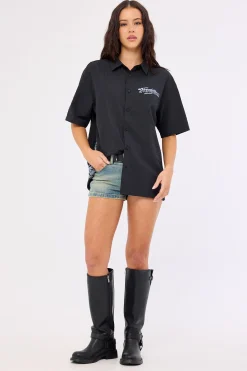 Temptation Oversize Shirt Black