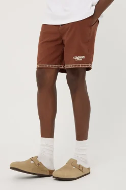 Terra Elastic Waist Short Brown
