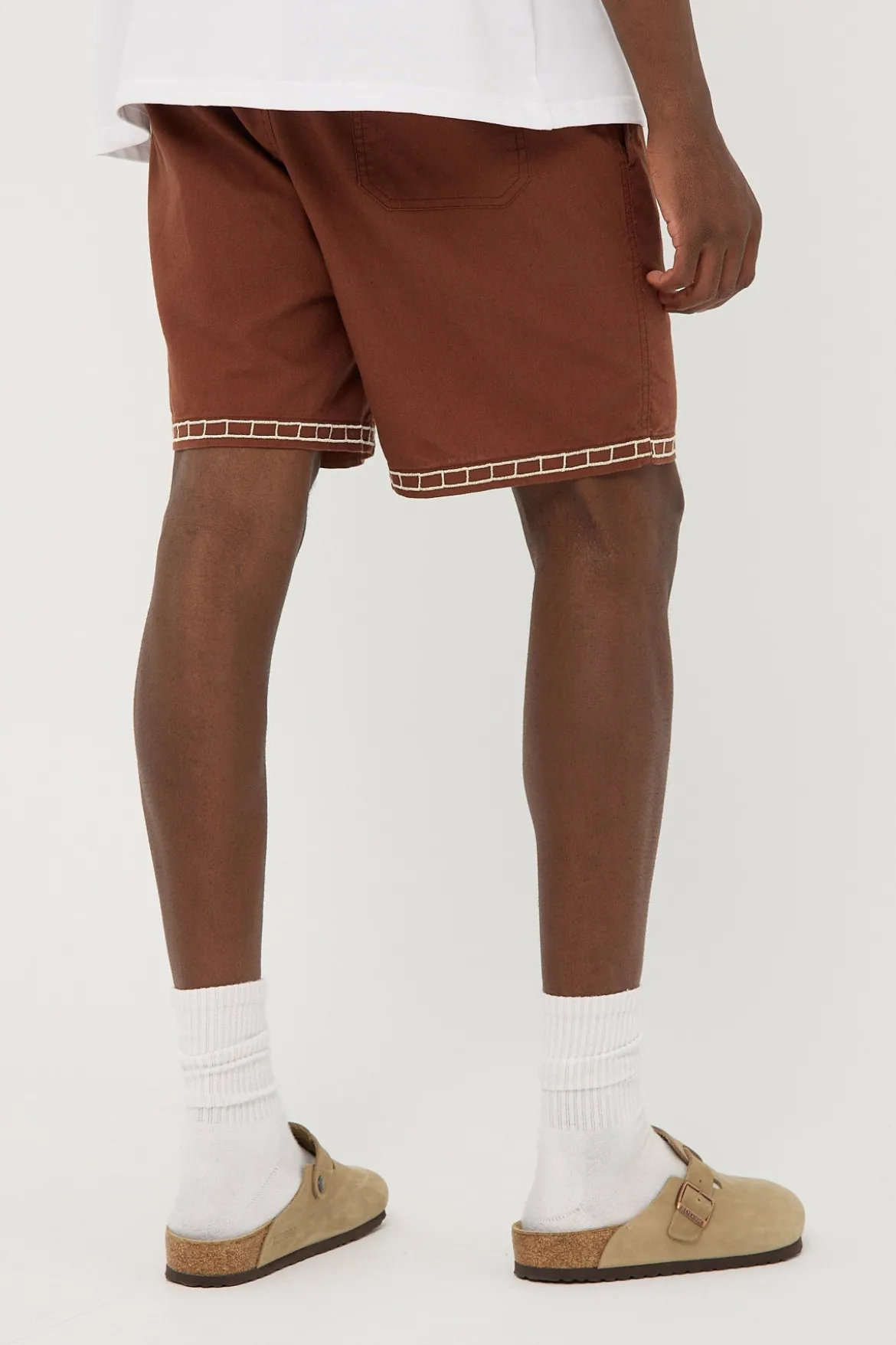 Terra Elastic Waist Short Brown