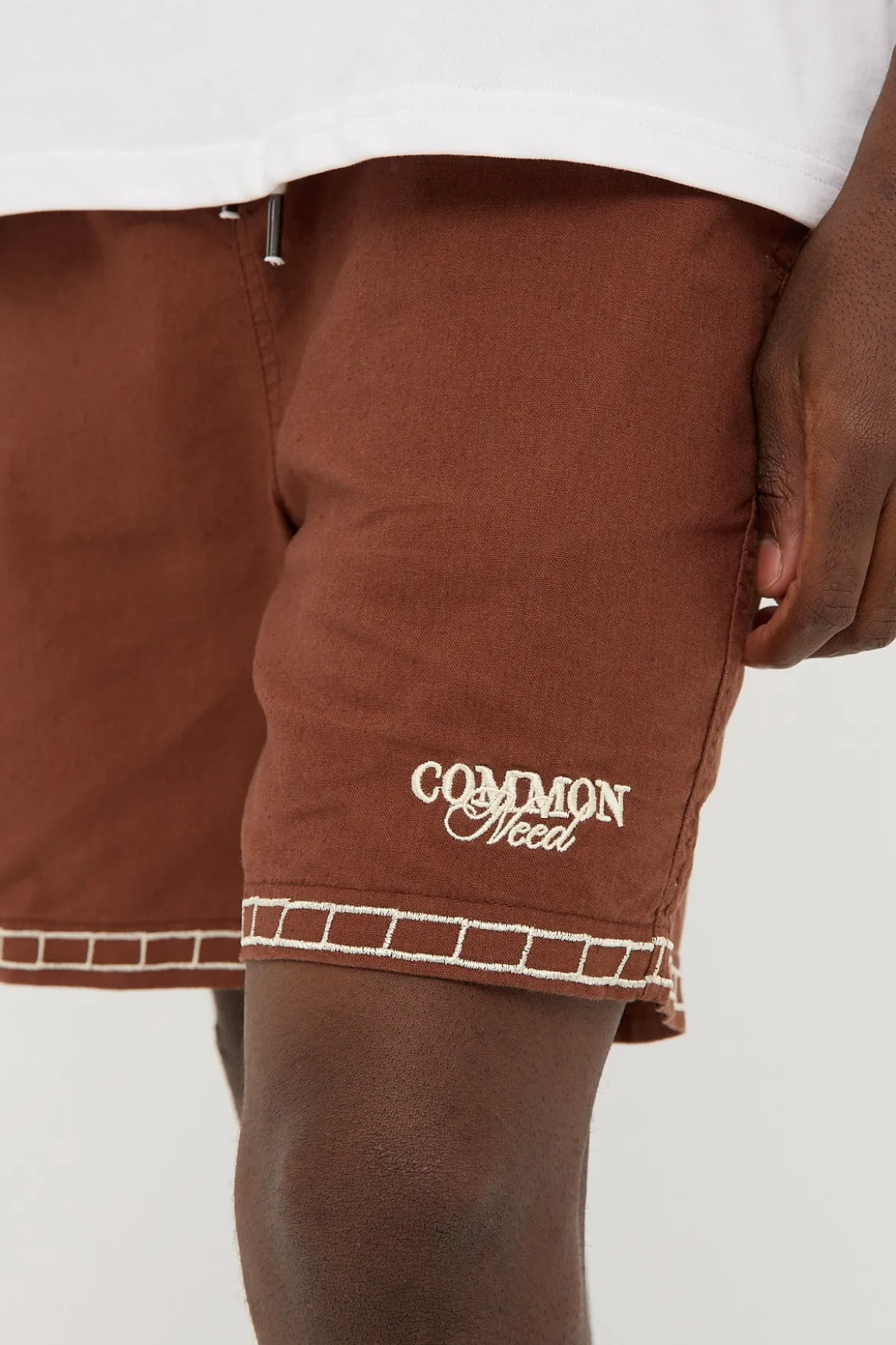 Terra Elastic Waist Short Brown