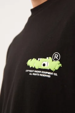 Test Box Fit Tee Black
