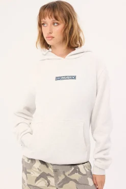 The Essentials Oversized Hooded Fleece Ecru Marle