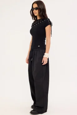 The Fall Double Waistband Cargo Pant Black