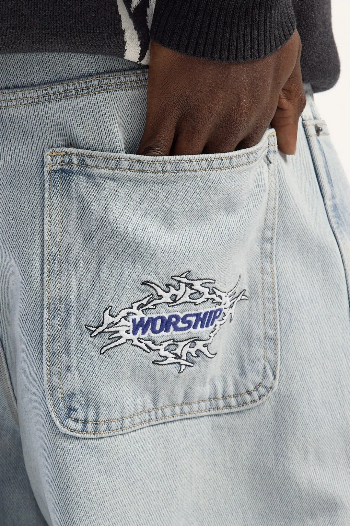 This Is It Big Dawg Baggy Jean Finish Blue