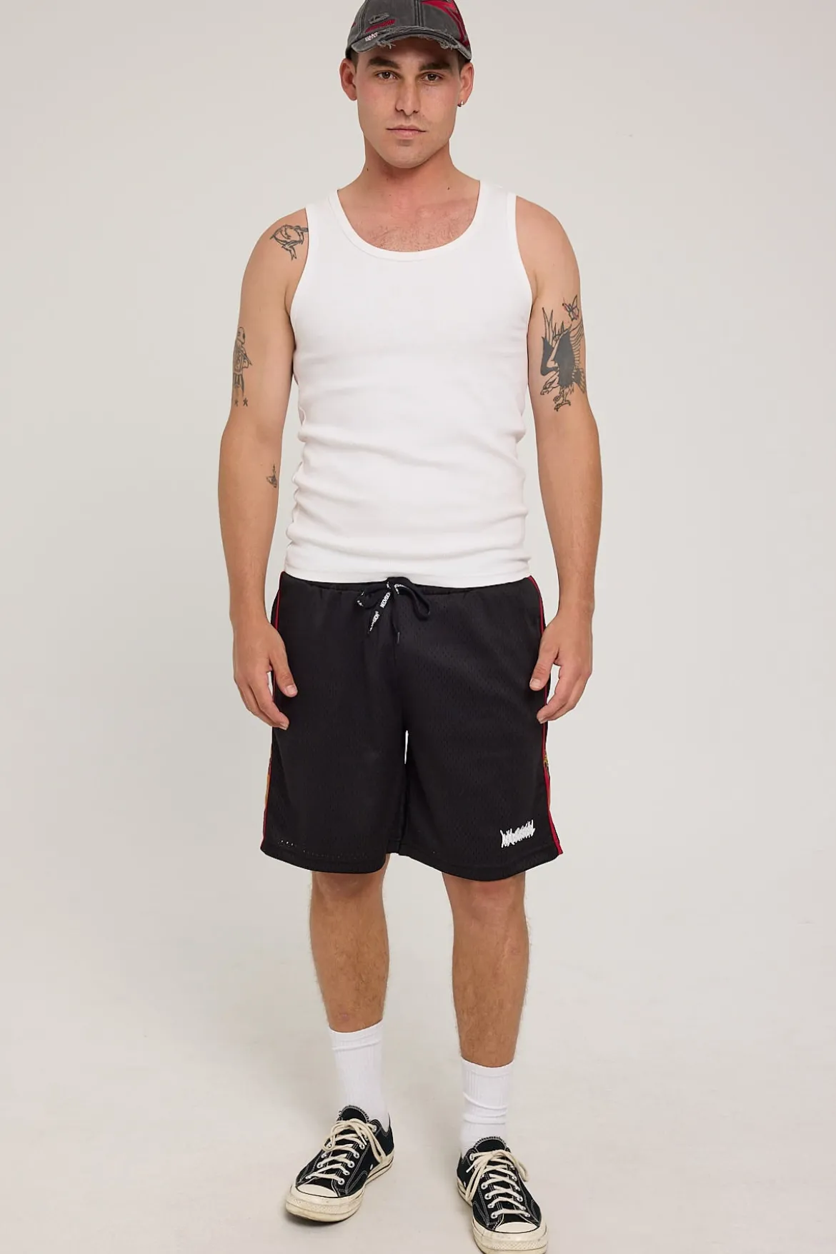 Thorn Mesh Short Black