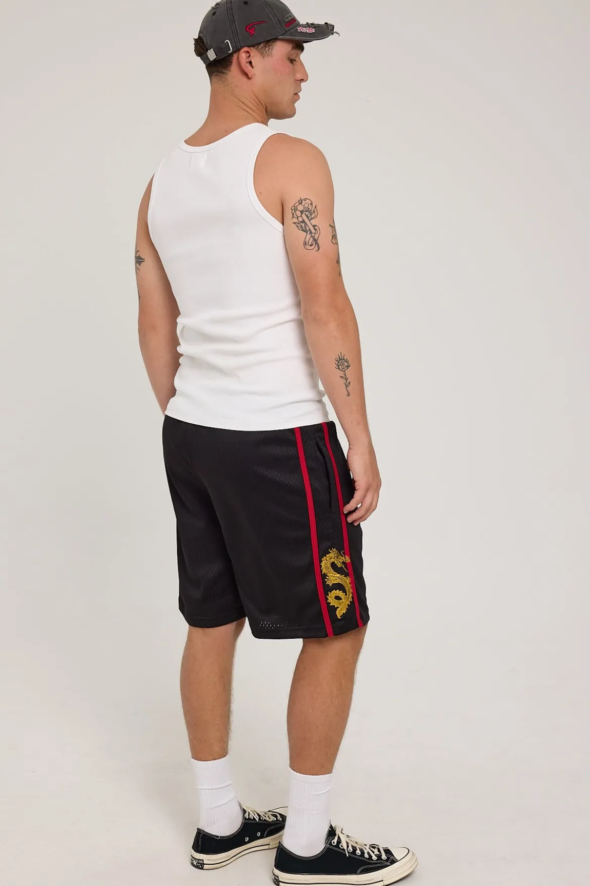 Thorn Mesh Short Black