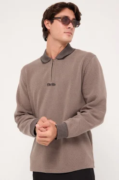 Thrills Union Rugby Jacquard Polo Falcon