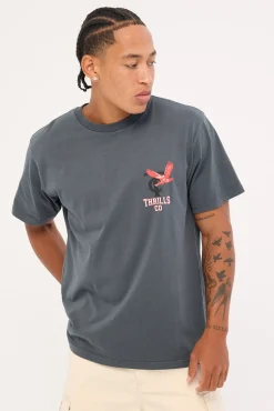 Thrills Wonder World Merch Fit Tee Ebony Petrol