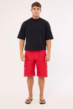 Throw On 3.0 Boardshort True Red