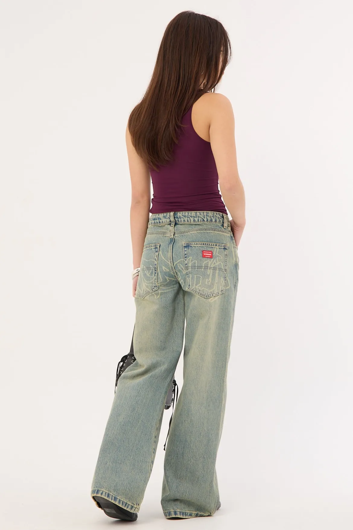 Throws Sweeper Jean Garbage Grimes Blue