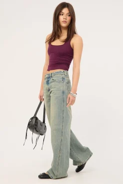 Throws Sweeper Jean Garbage Grimes Blue