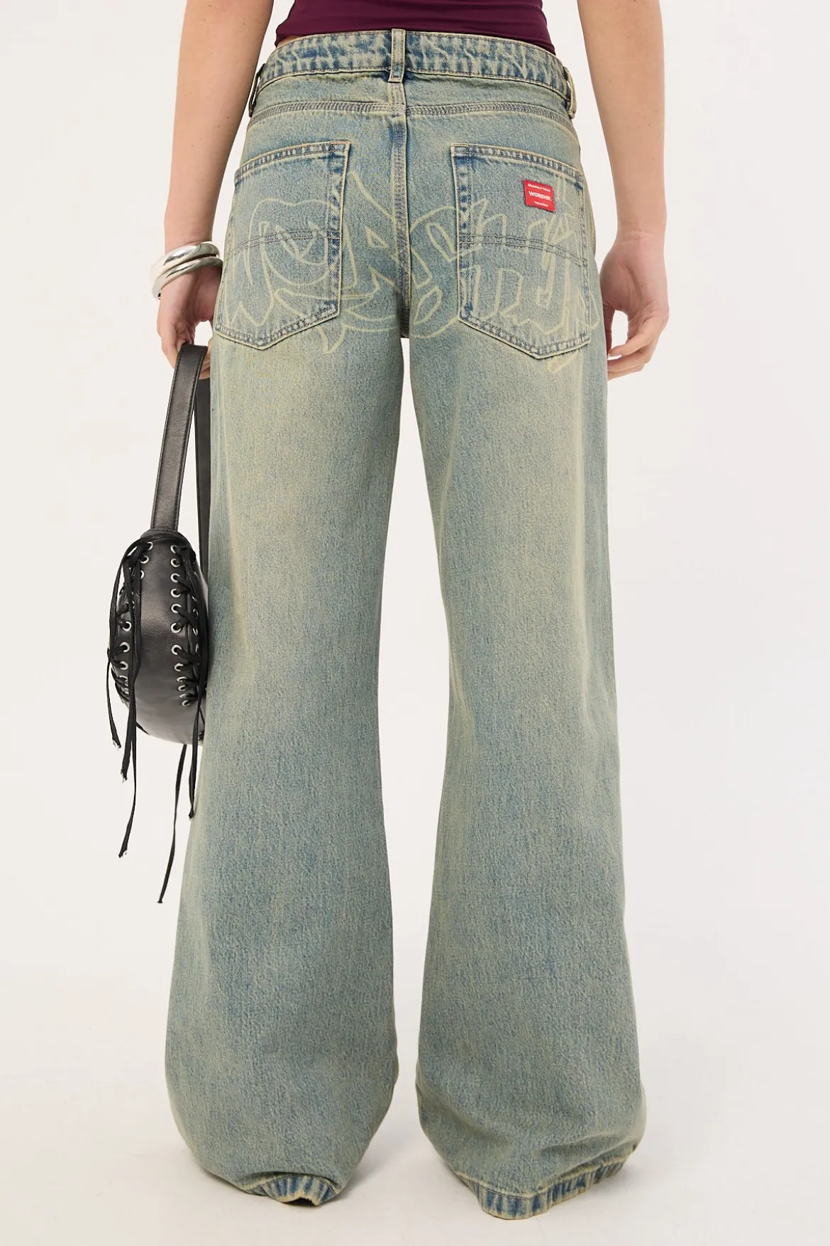 Throws Sweeper Jean Garbage Grimes Blue