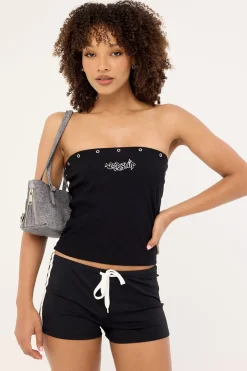 Throws Tube Top Black