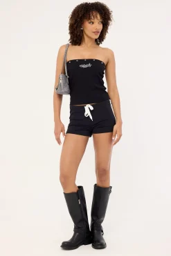 Throws Tube Top Black