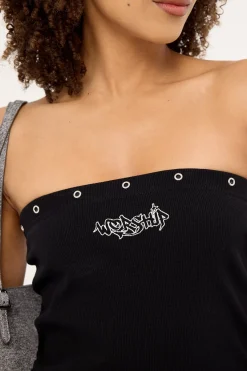 Throws Tube Top Black