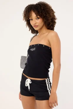 Throws Tube Top Black