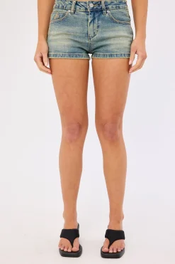 Throws Y2K Micro Short Garbage Grimes Blue