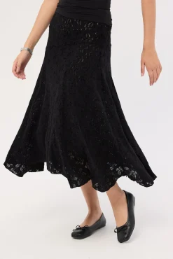 Tidal Midi Skirt Ink