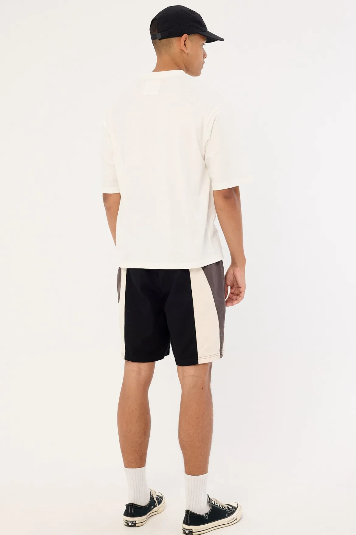 Tide Elastic Waist Short Black/Grey/White