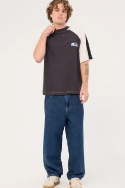Tide Raglan Heavyweight Easy Tee Asphalt