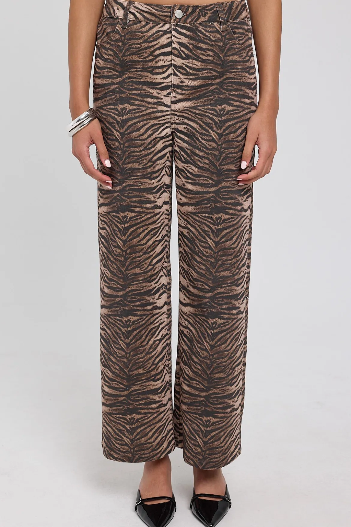 Tiger Lira Low Rise Drill Pant Animal Print