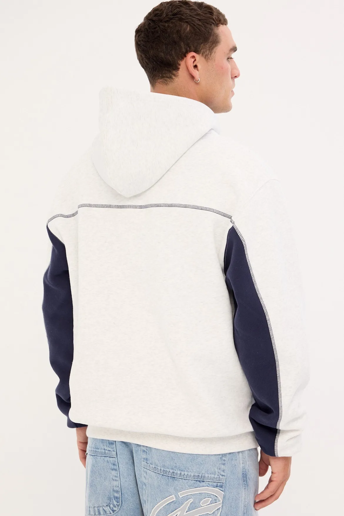 Titan Hooded Fleece Ecru Marle