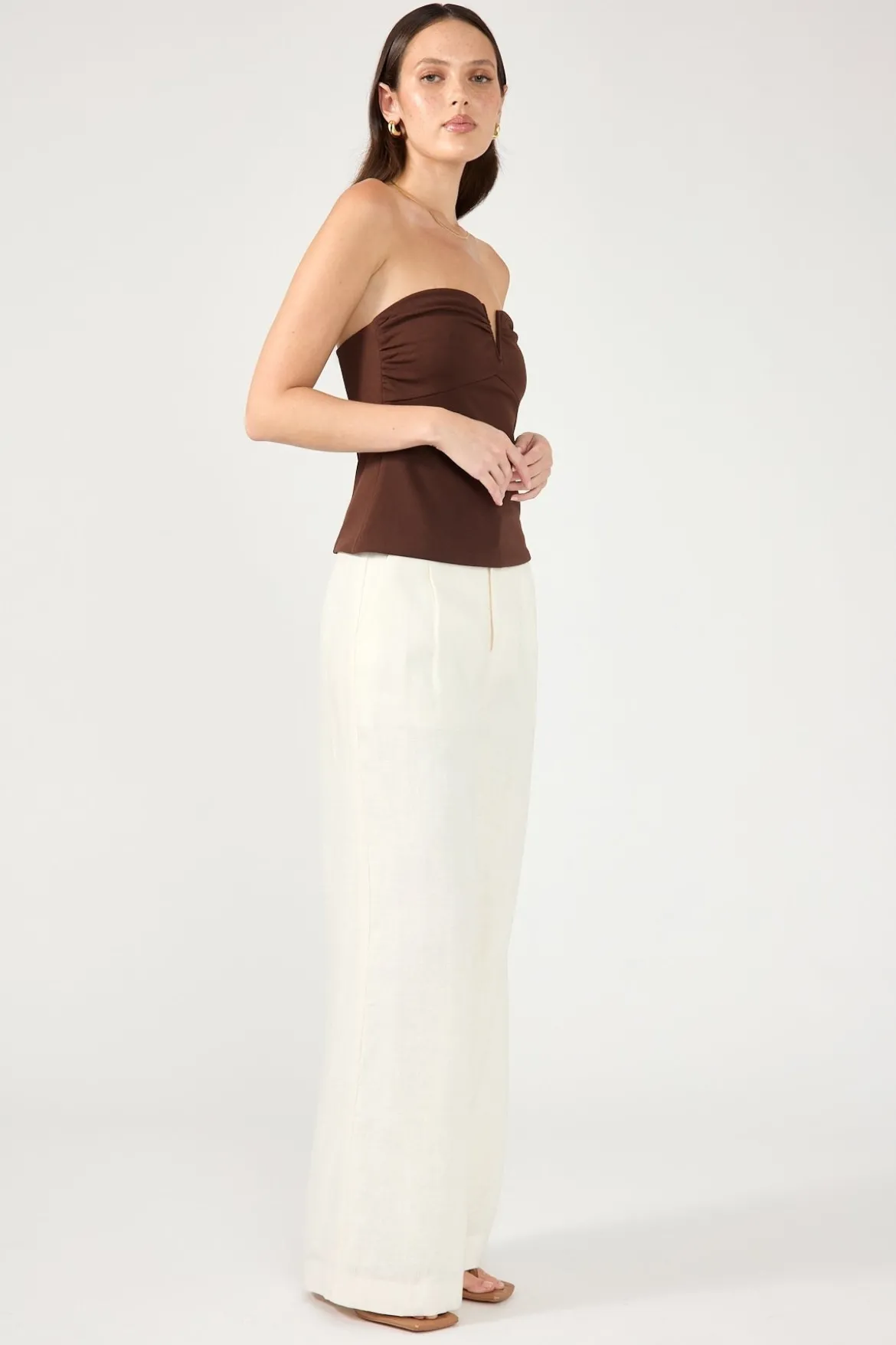 Tobago Tailored Linen Pants Cream
