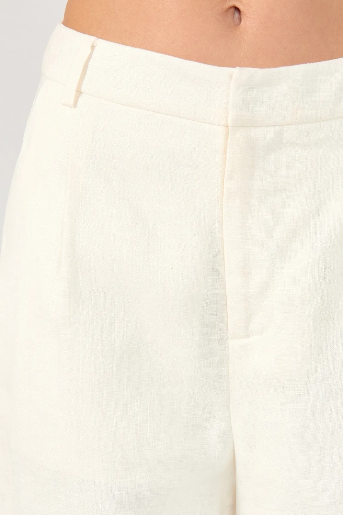 Tobago Tailored Linen Pants Cream