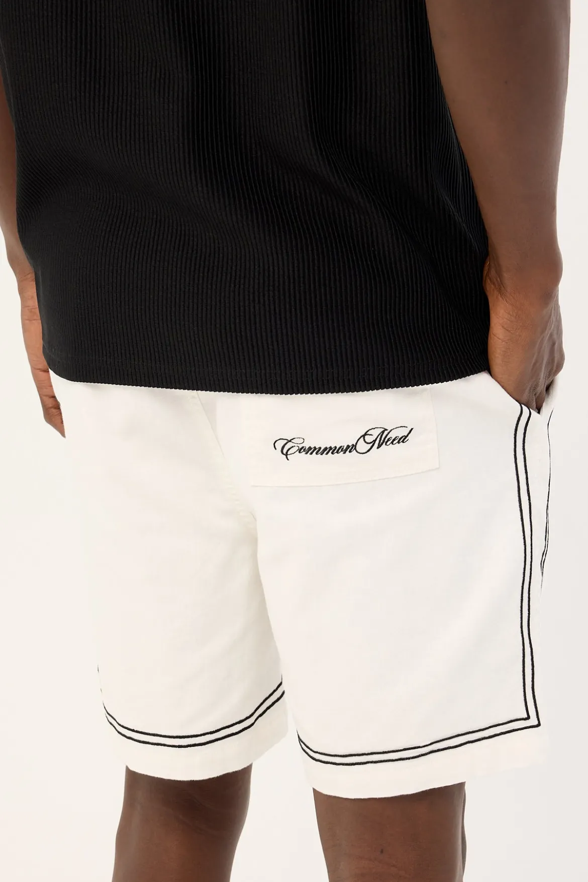 Token Elastic Waist Short White