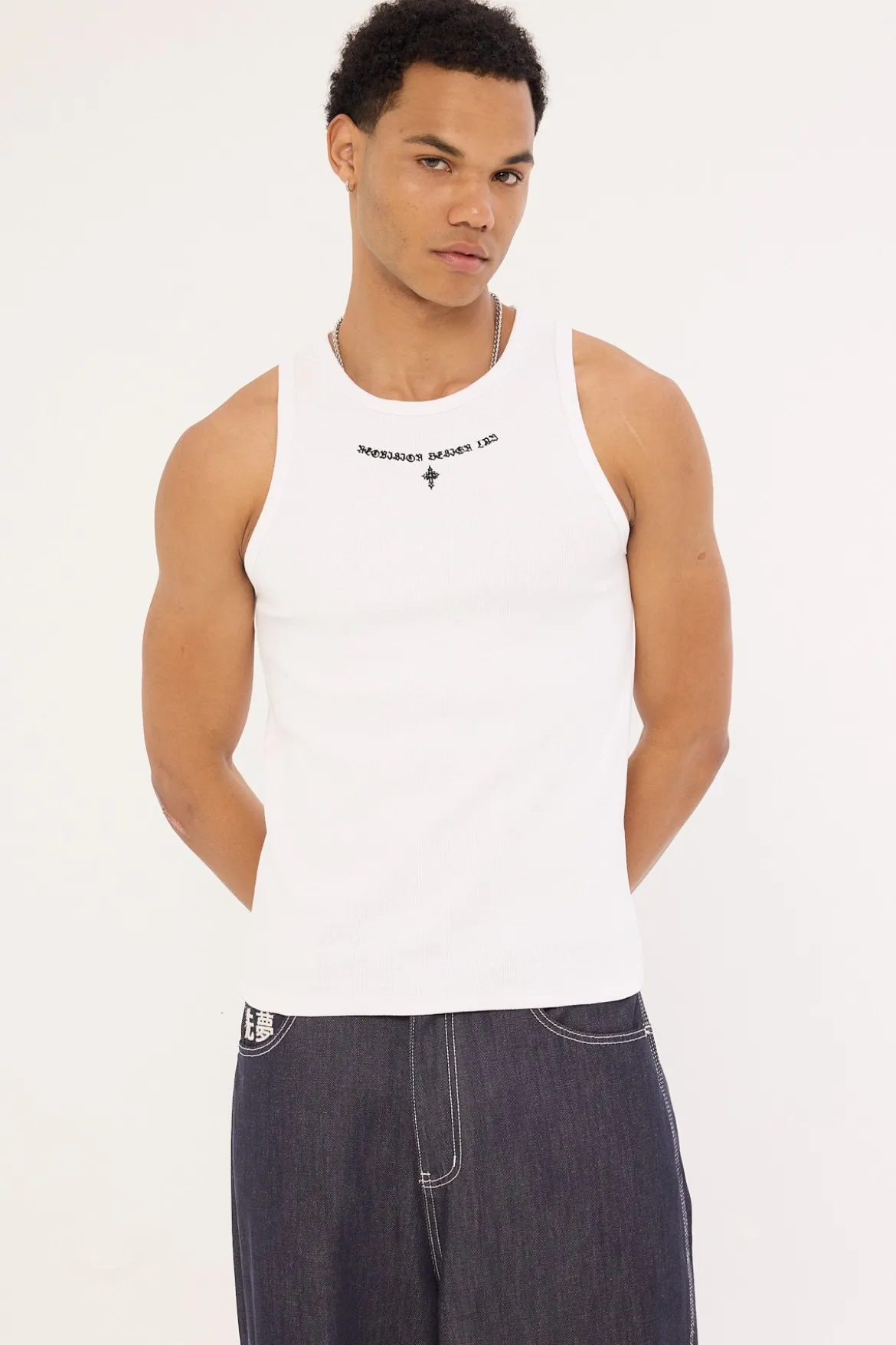 Tomb Restricted Singlet Tank White