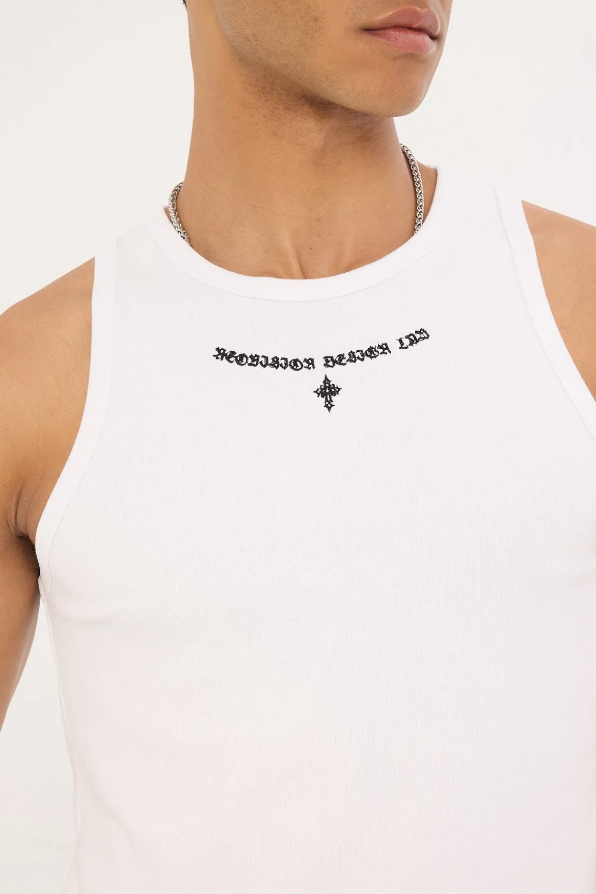 Tomb Restricted Singlet Tank White