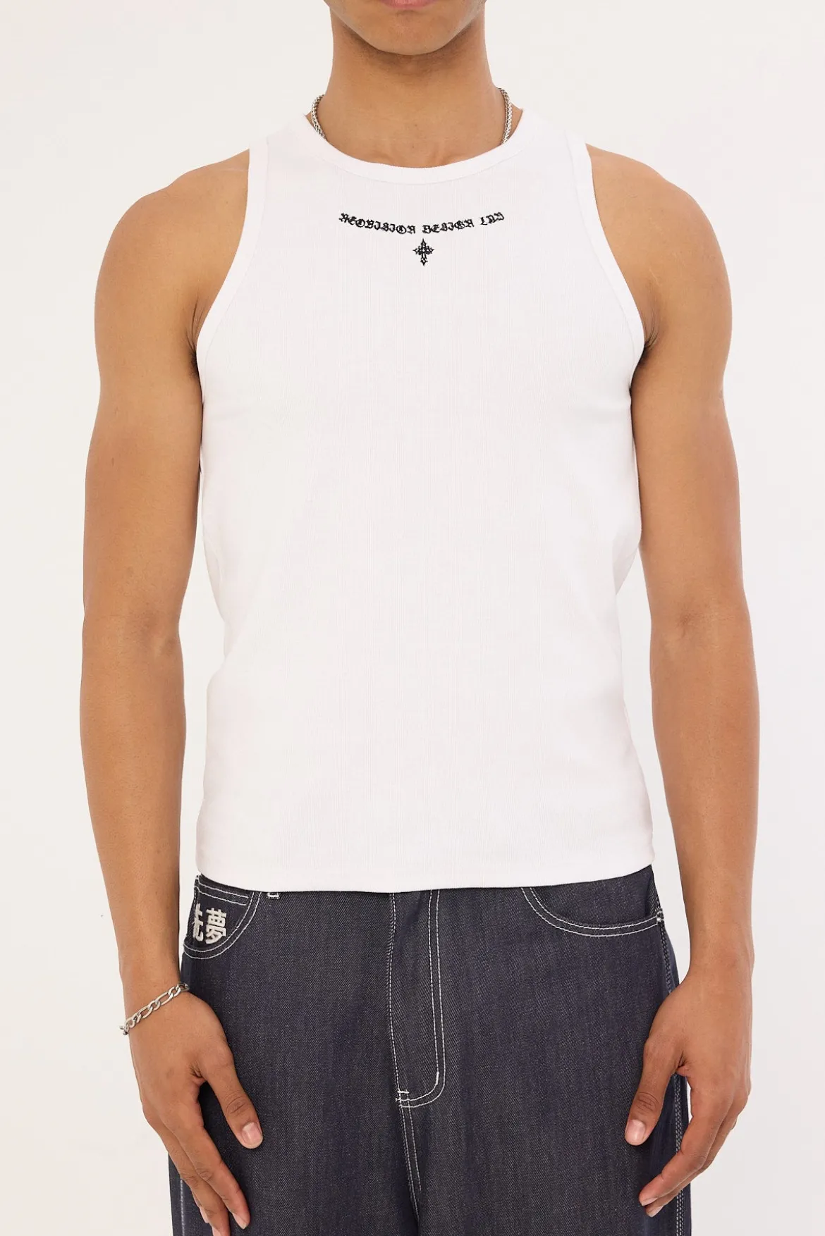 Tomb Restricted Singlet Tank White