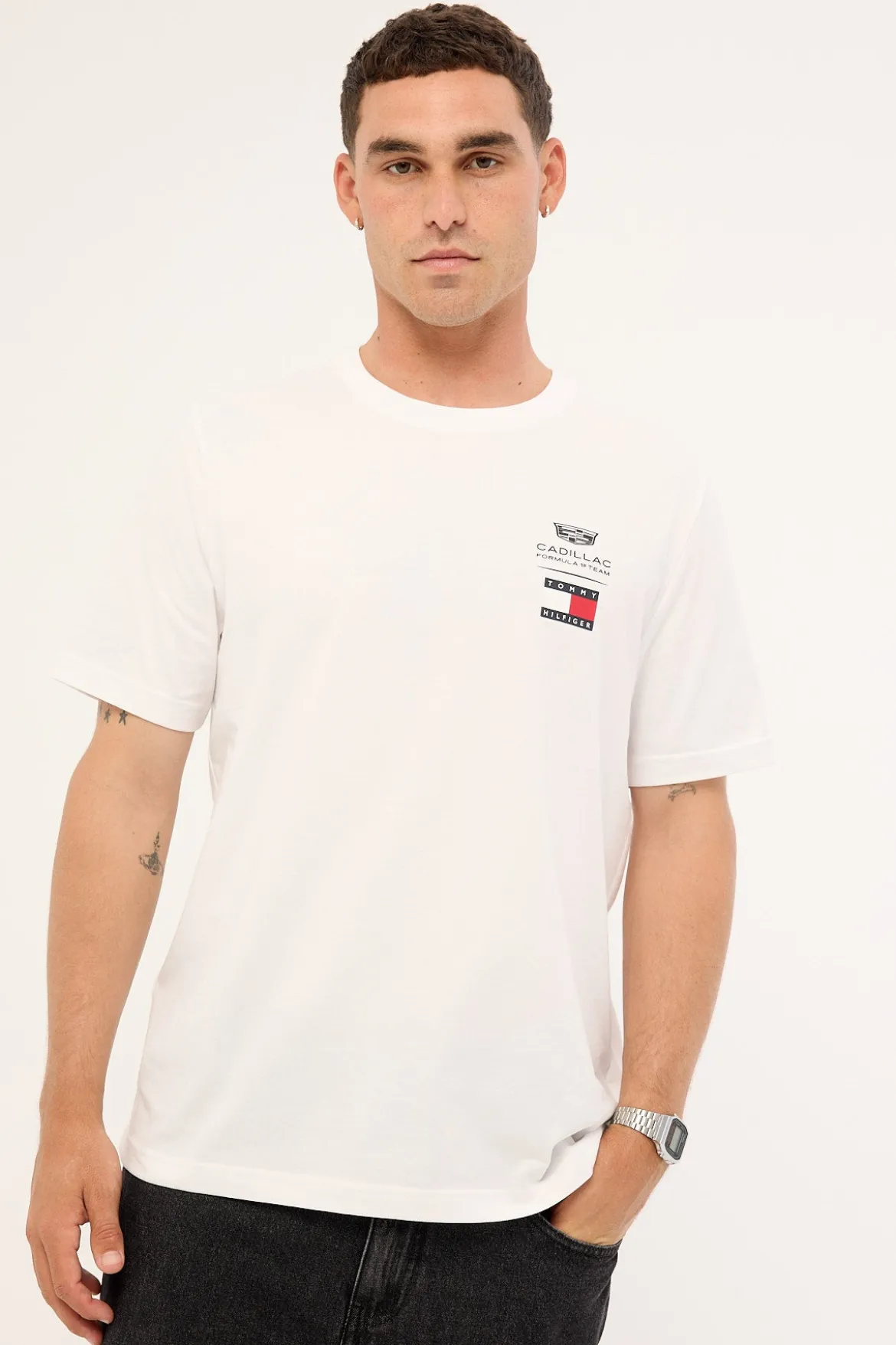 Tommy Hilfiger x Cadillac F1 Logo Tee White