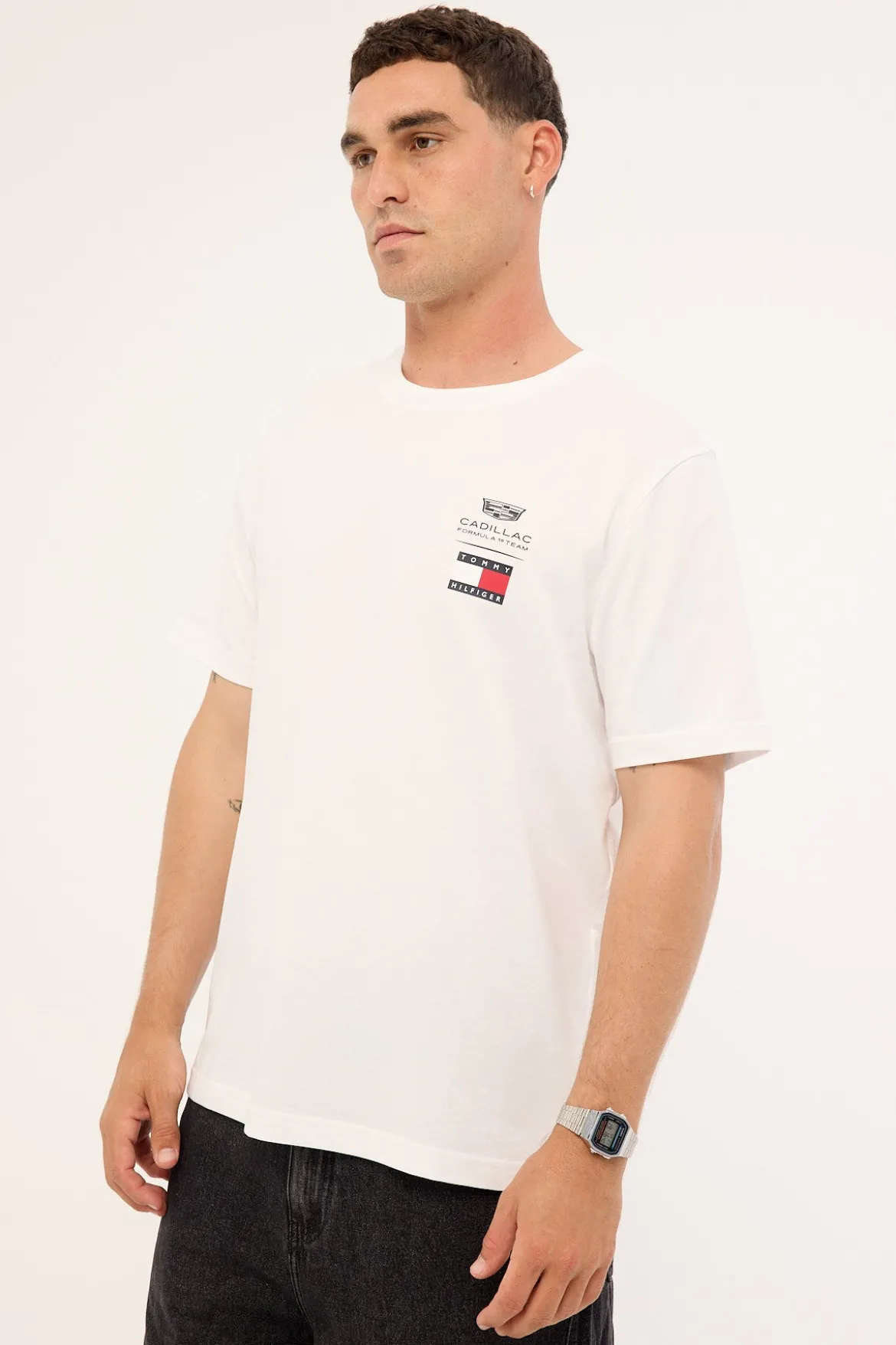 Tommy Hilfiger x Cadillac F1 Logo Tee White