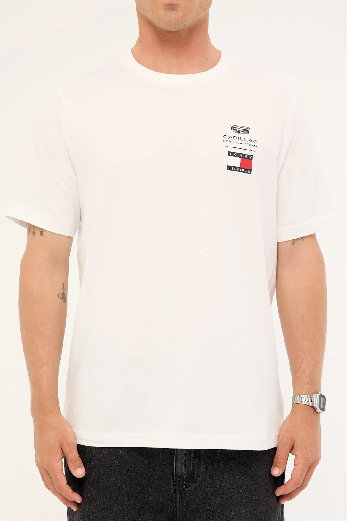 Tommy Hilfiger x Cadillac F1 Logo Tee White