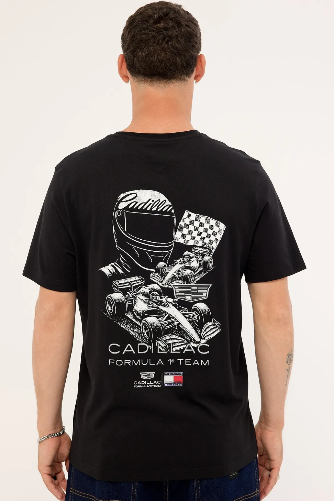 Tommy Hilfiger x Cadillac F1 Graphic Tee Black